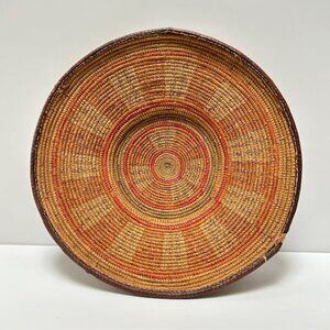 Vintage Large Woven African Havari Bowl Basket